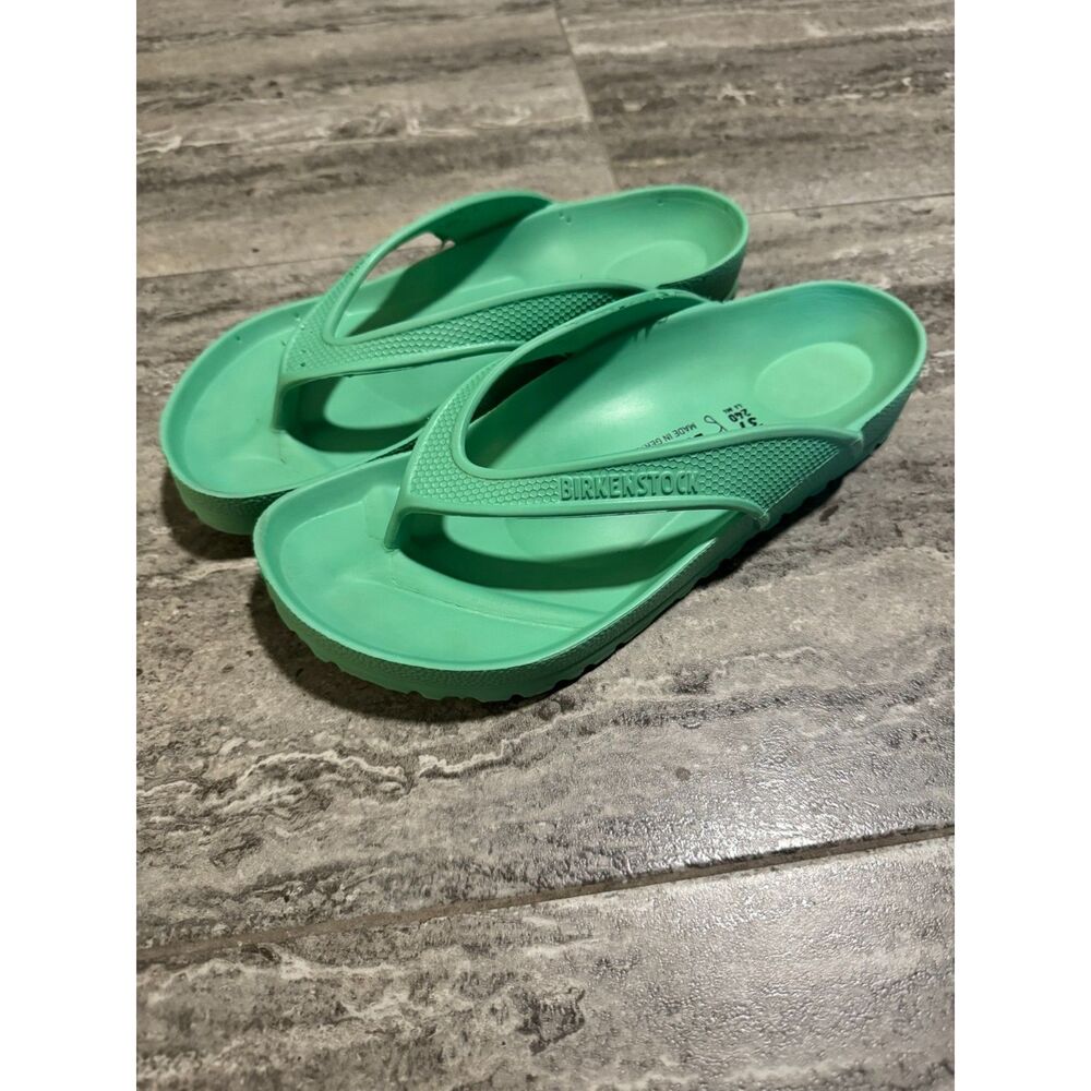 Birkenstock Honolulu EVA Sandals Spearmint Green Thong Flip Flops Womens 37/6